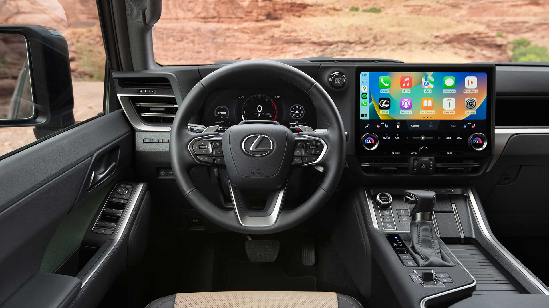 GX interior features the Tazuna concept of logical placement of all controls allowing the driver to focus on the road ahead.