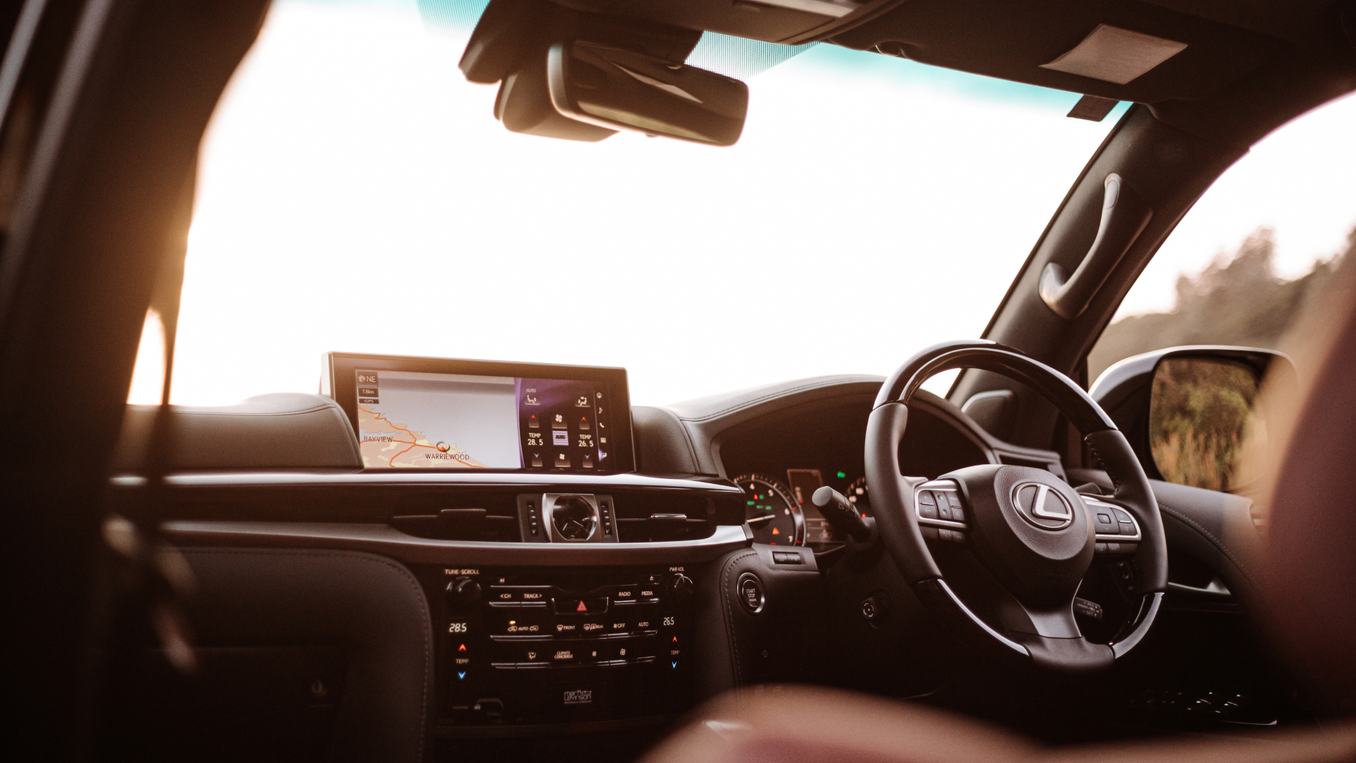 Interior of 2021 Lexus LX 570 S